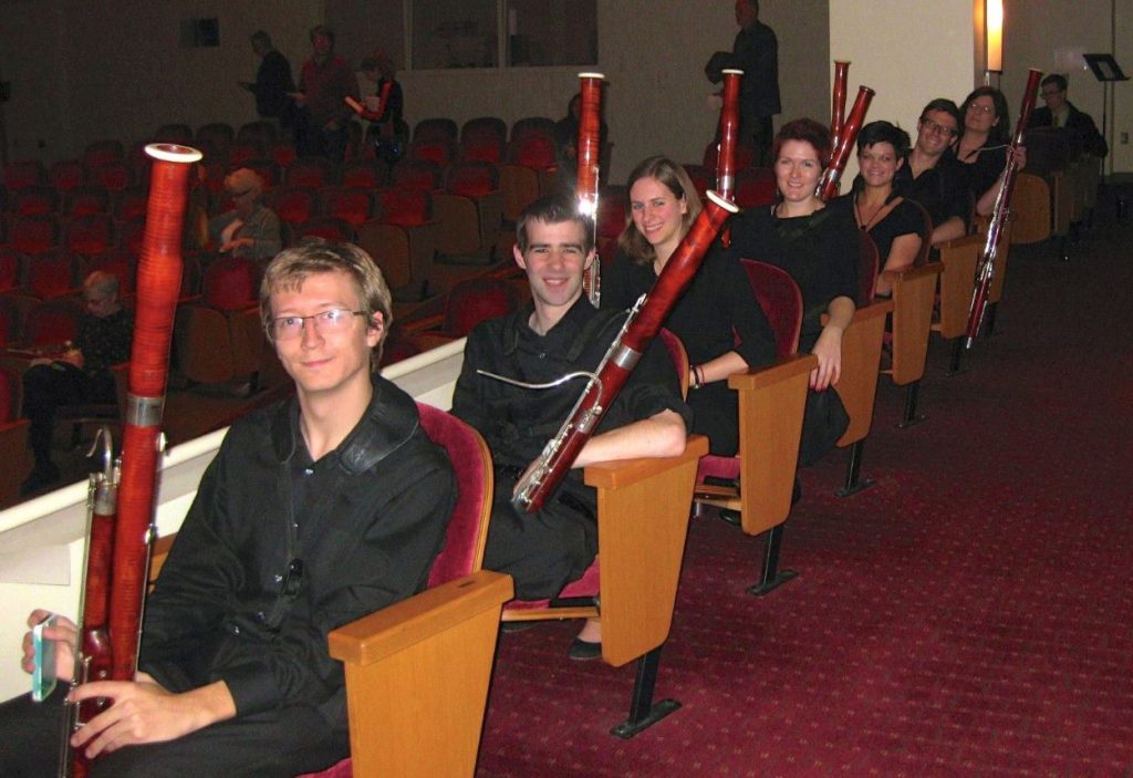 IU Bassoon Studio With Adam Romey, Stephen Duncan, Cornelia Sommer, Cathryn Gaylord, Cyrus Roat and Kathleen McLean.
