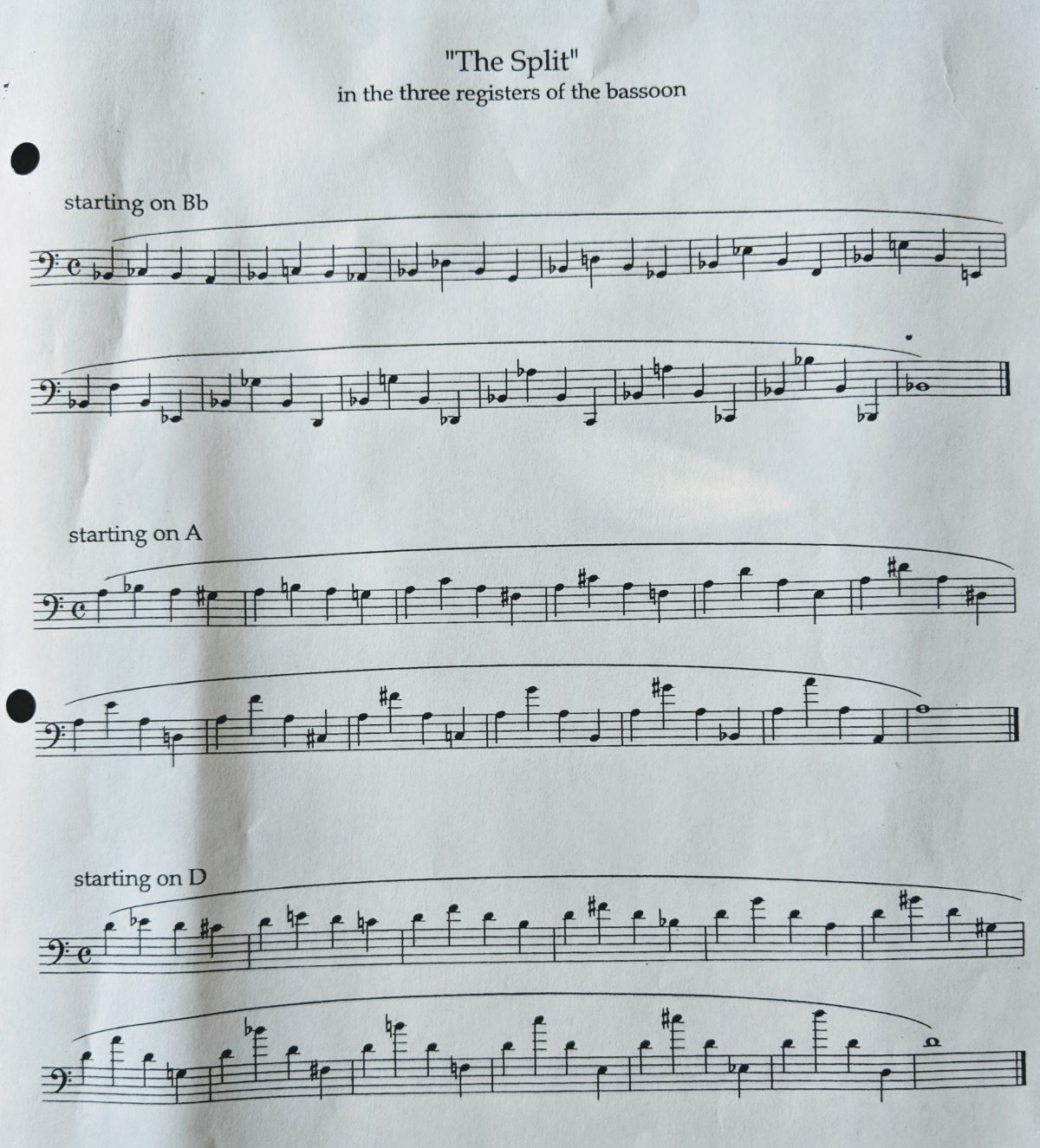 The Split - Three Registers Bassoon